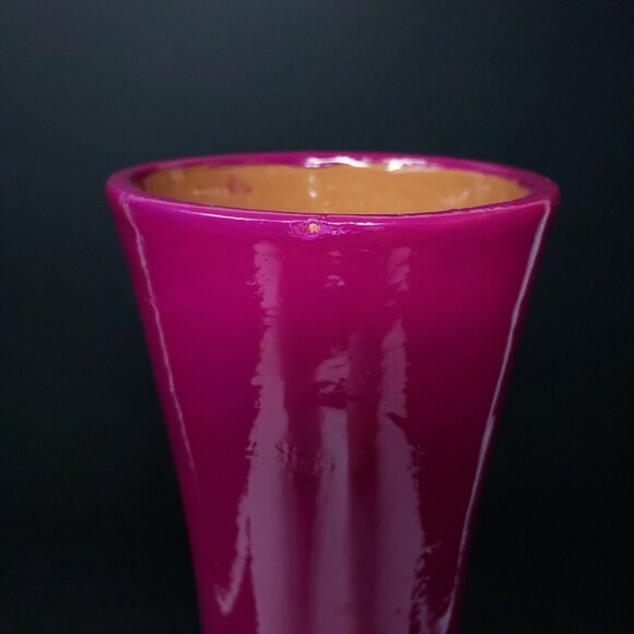 Vase Talavera Mexican Pottery Large 14" Birds Vibrant Colors Hand Painted - Picture 6 of 10